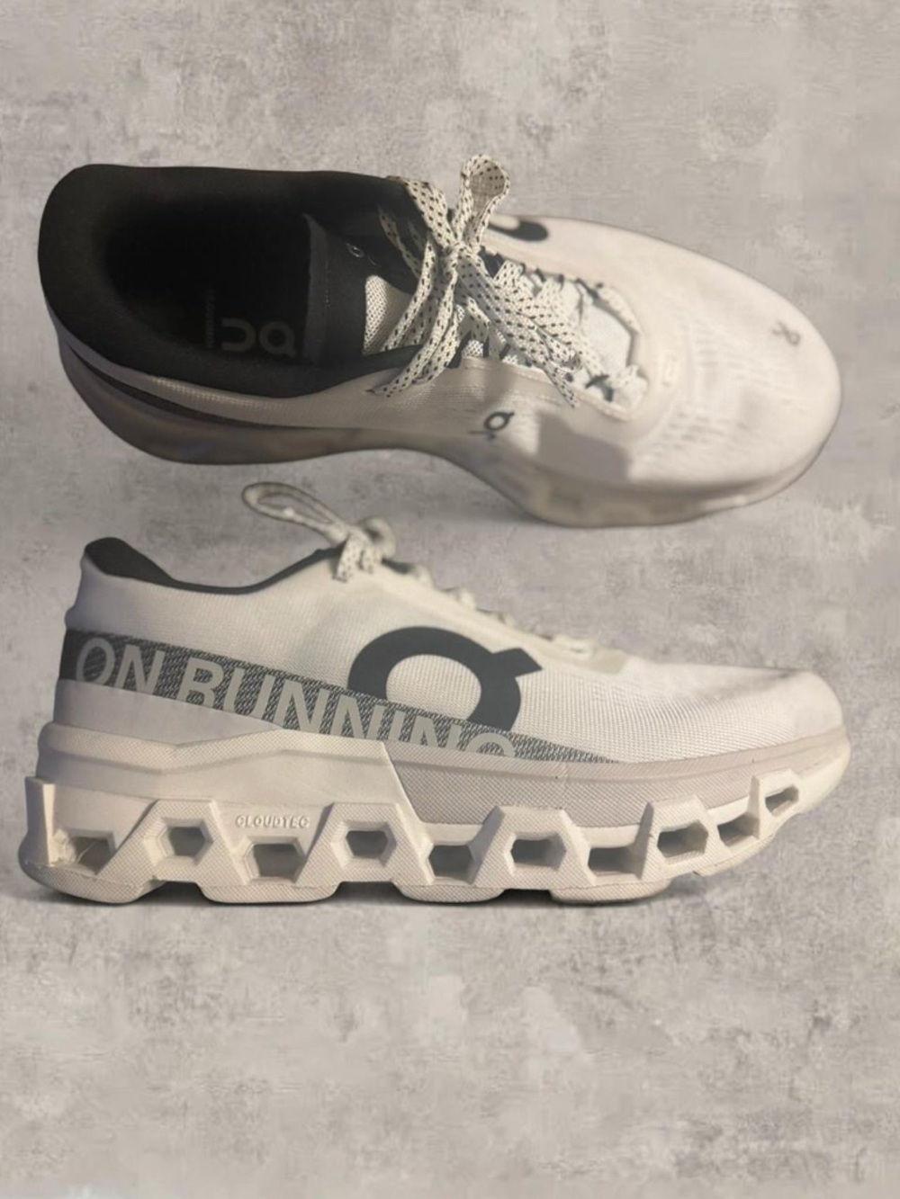 On Running Black Running Shoe Interior with Size Label